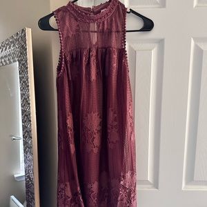 No Boundaries Mauve A-Line